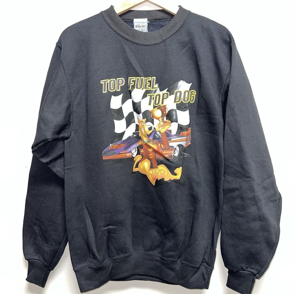 NWT kids cartoon network scooby doo 90s deadstock black sweatshirt crewneck XL